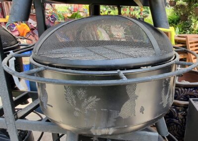 Wildlife Silhouttes firepit from Plow & Hearth garden center supplies